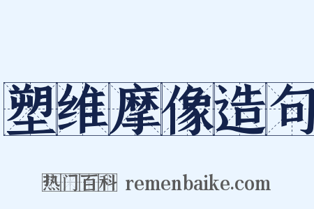 塑维摩像造句是什么意思的图片